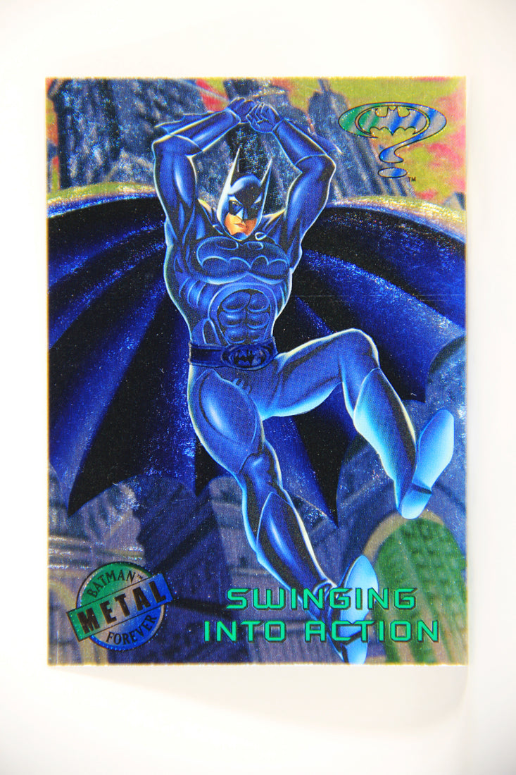 Batman Forever Metal 1995 Trading Card #8 Swinging Into Action L010319