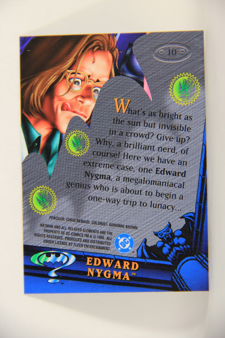 Batman Forever Metal 1995 Trading Card #10 Edward Nygma L010321