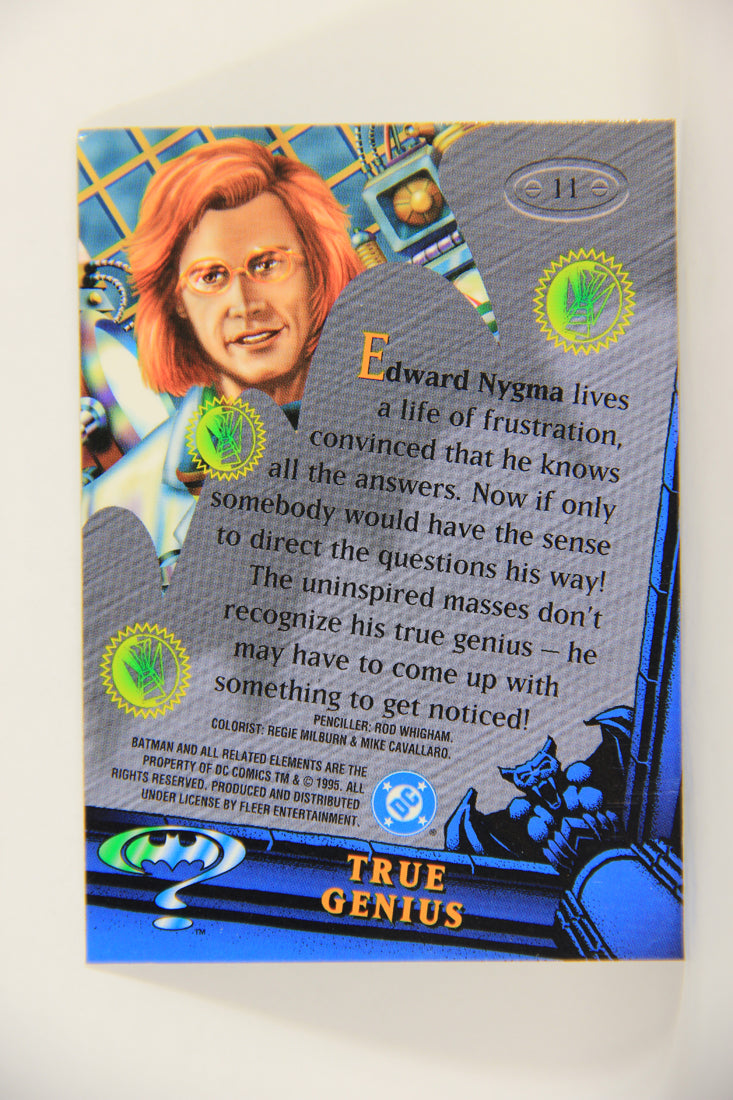 Batman Forever Metal 1995 Trading Card #11 True Genius L010322