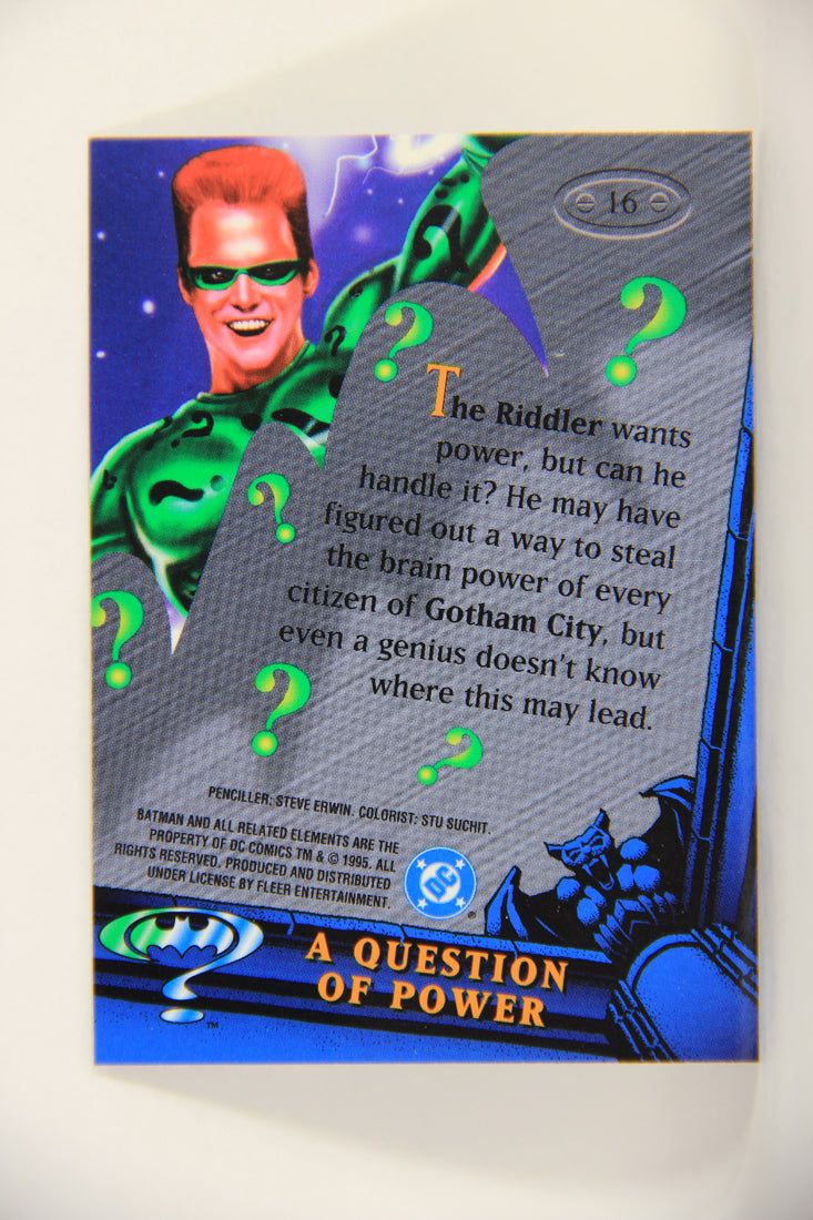Batman Forever Metal 1995 Trading Card #16 A Question Of Power L010327