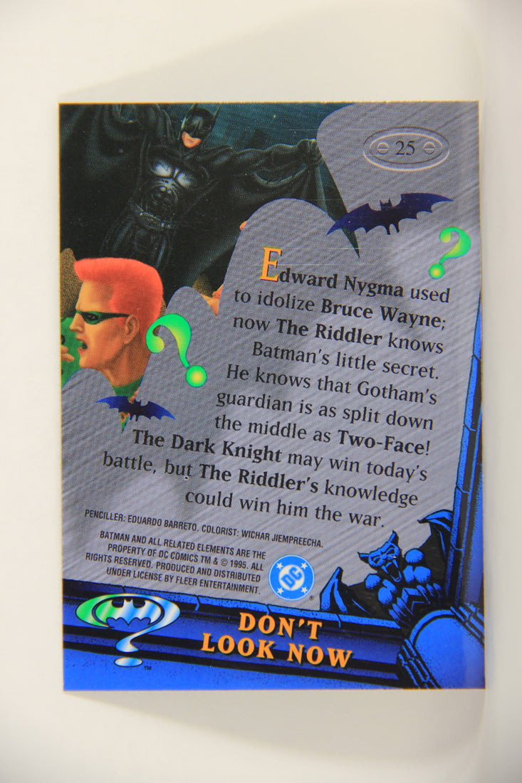 Batman Forever Metal 1995 Trading Card #25 Don't Look Now L010336