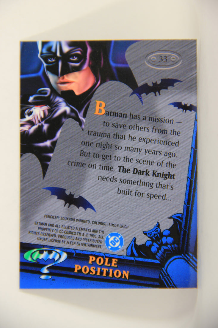 Batman Forever Metal 1995 Trading Card #33 Pole Position L010344