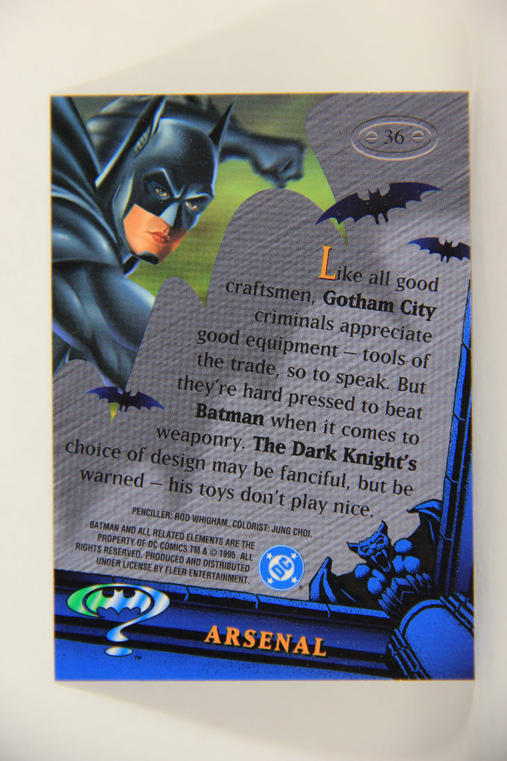 Batman Forever Metal 1995 Trading Card #36 Arsenal L010347