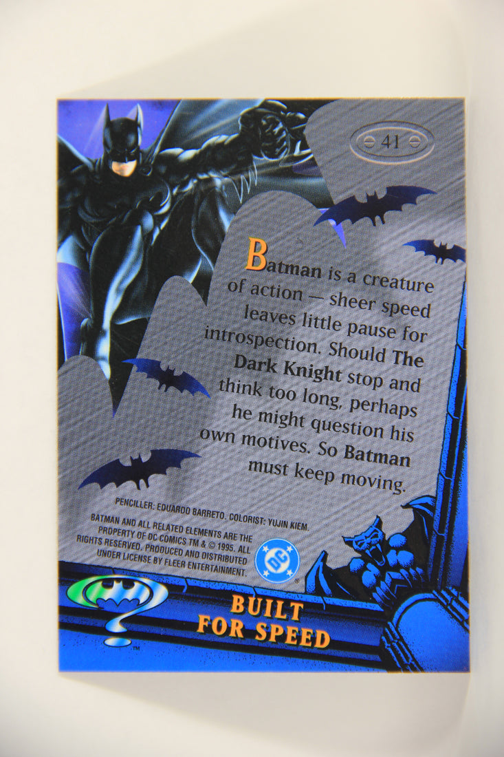 Batman Forever Metal 1995 Trading Card #41 Built For Speed L010352