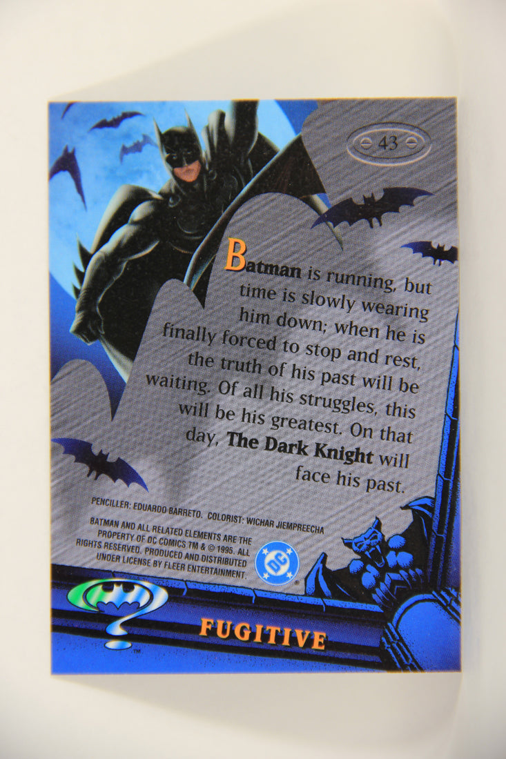 Batman Forever Metal 1995 Trading Card #43 Fugitive L010354
