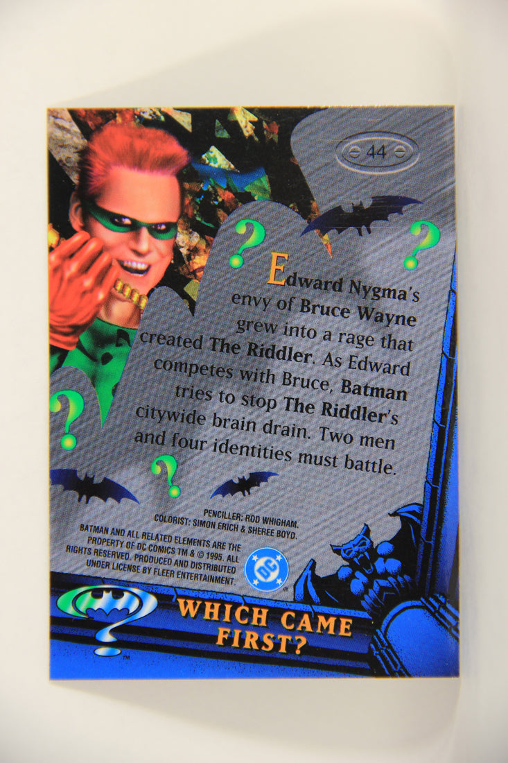 Batman Forever Metal 1995 Trading Card #44 Which Came First L010355
