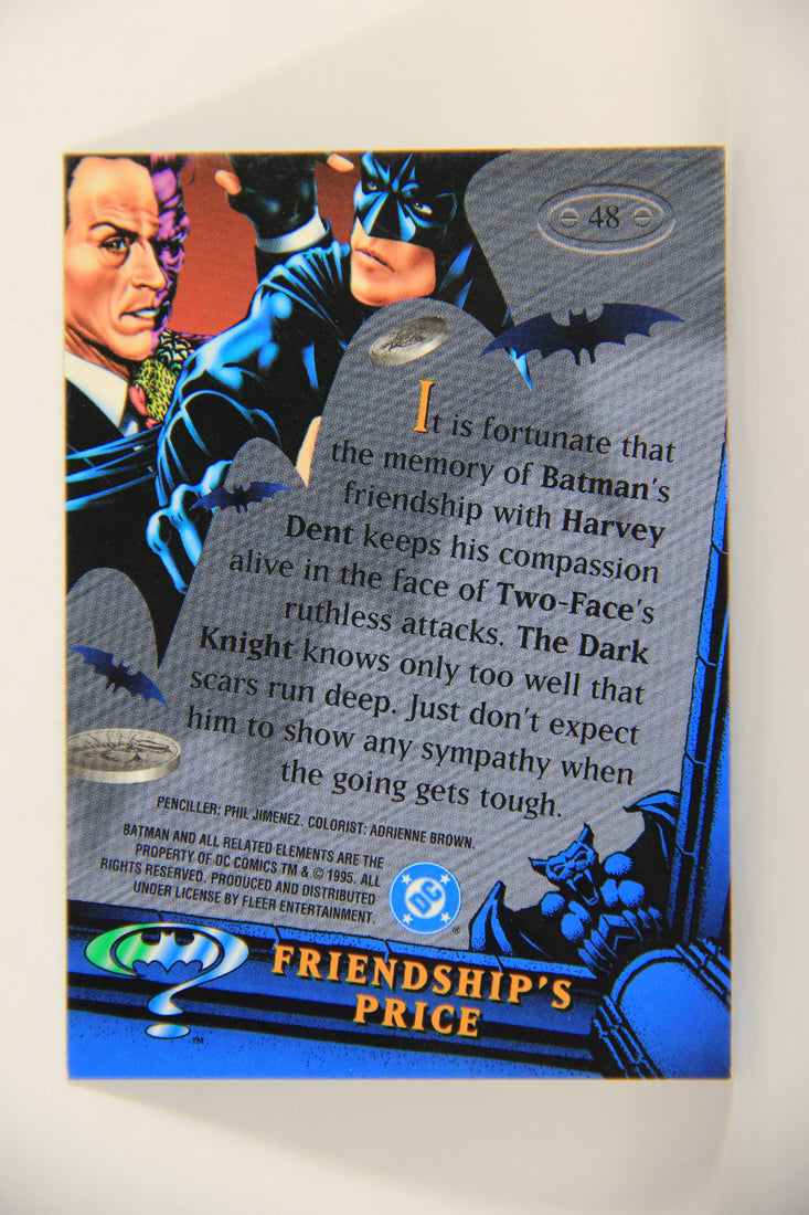 Batman Forever Metal 1995 Trading Card #48 Friendship's Price L010359