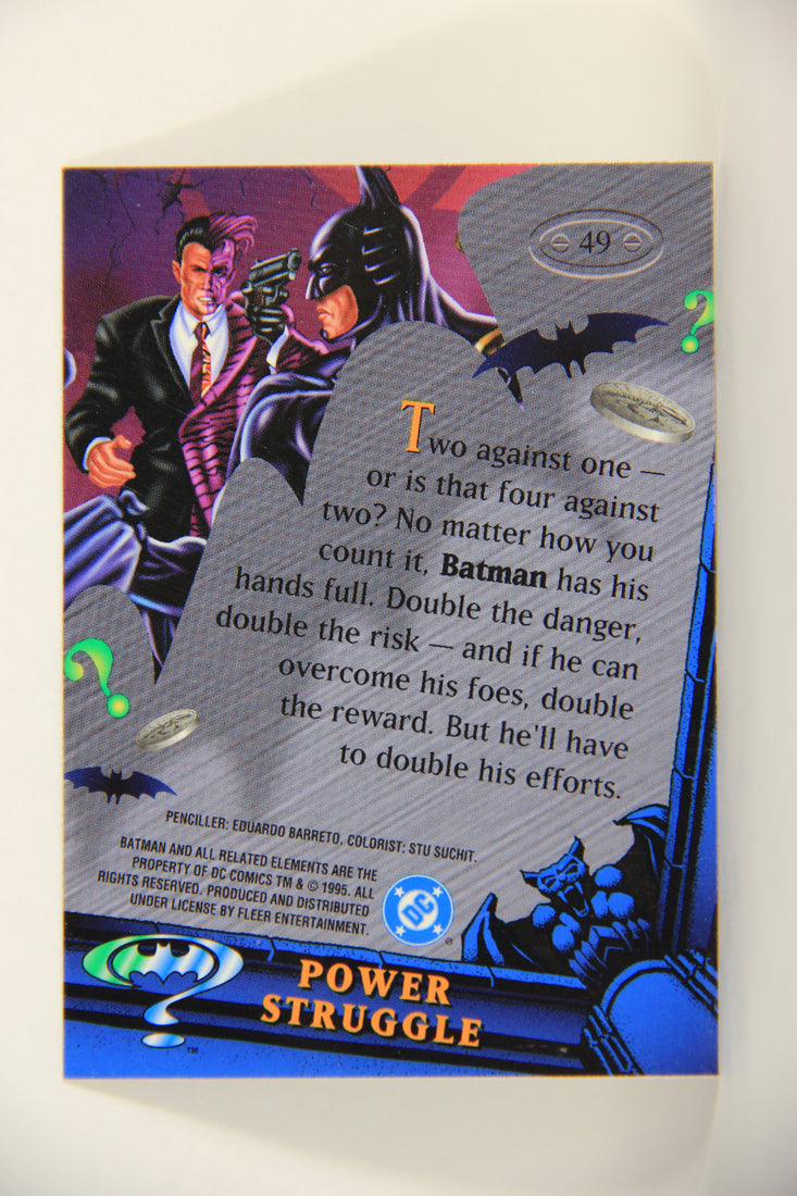Batman Forever Metal 1995 Trading Card #49 Power Struggle L010360