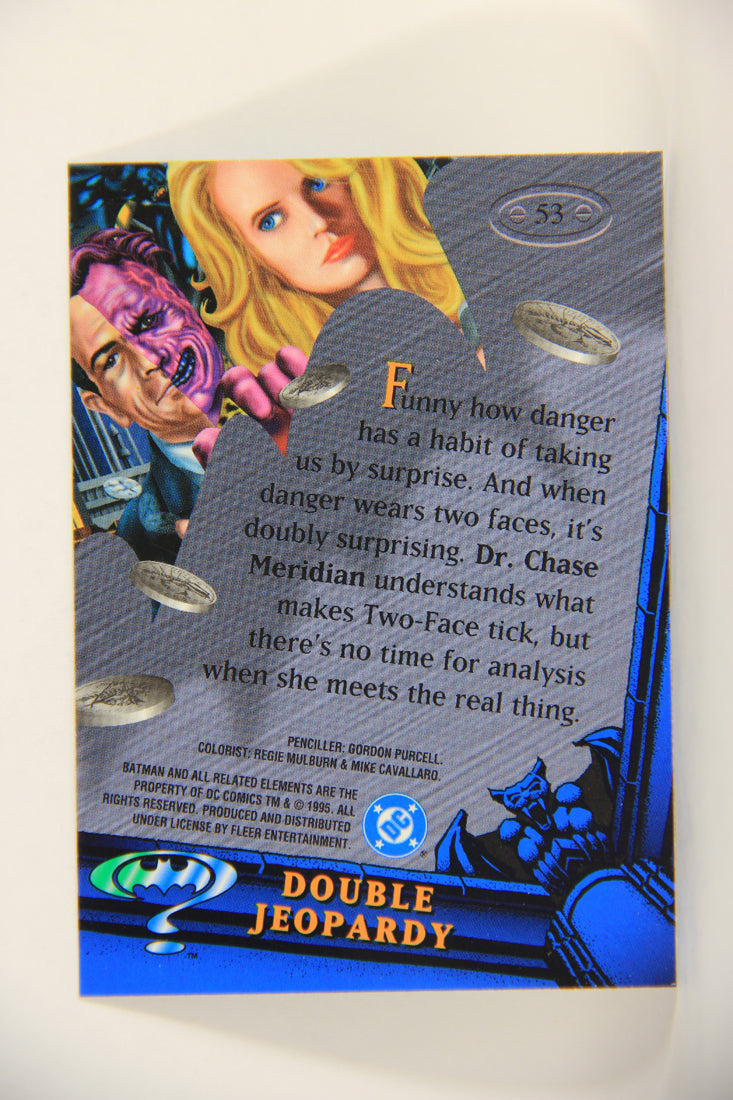 Batman Forever Metal 1995 Trading Card #53 Double Jeopardy L010364