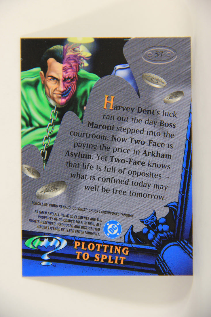 Batman Forever Metal 1995 Trading Card #57 Plotting To Split L010368