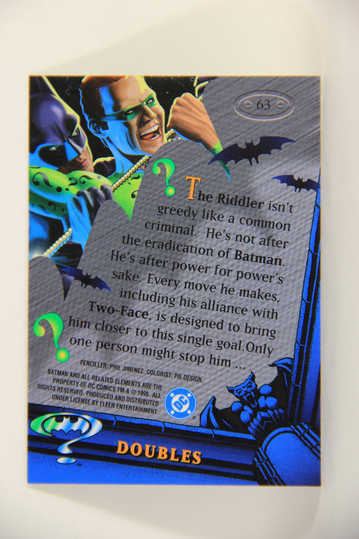 Batman Forever Metal 1995 Trading Card #63 Doubles L010374
