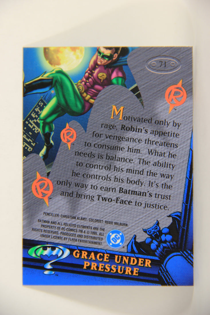 Batman Forever Metal 1995 Trading Card #71 Grace Under Pressure L010382