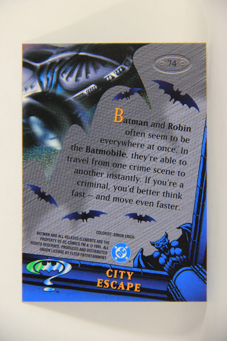 Batman Forever Metal 1995 Trading Card #74 City Escape L010385