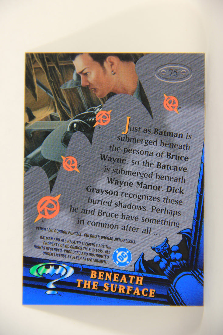 Batman Forever Metal 1995 Trading Card #75 Beneath The Surface L010386