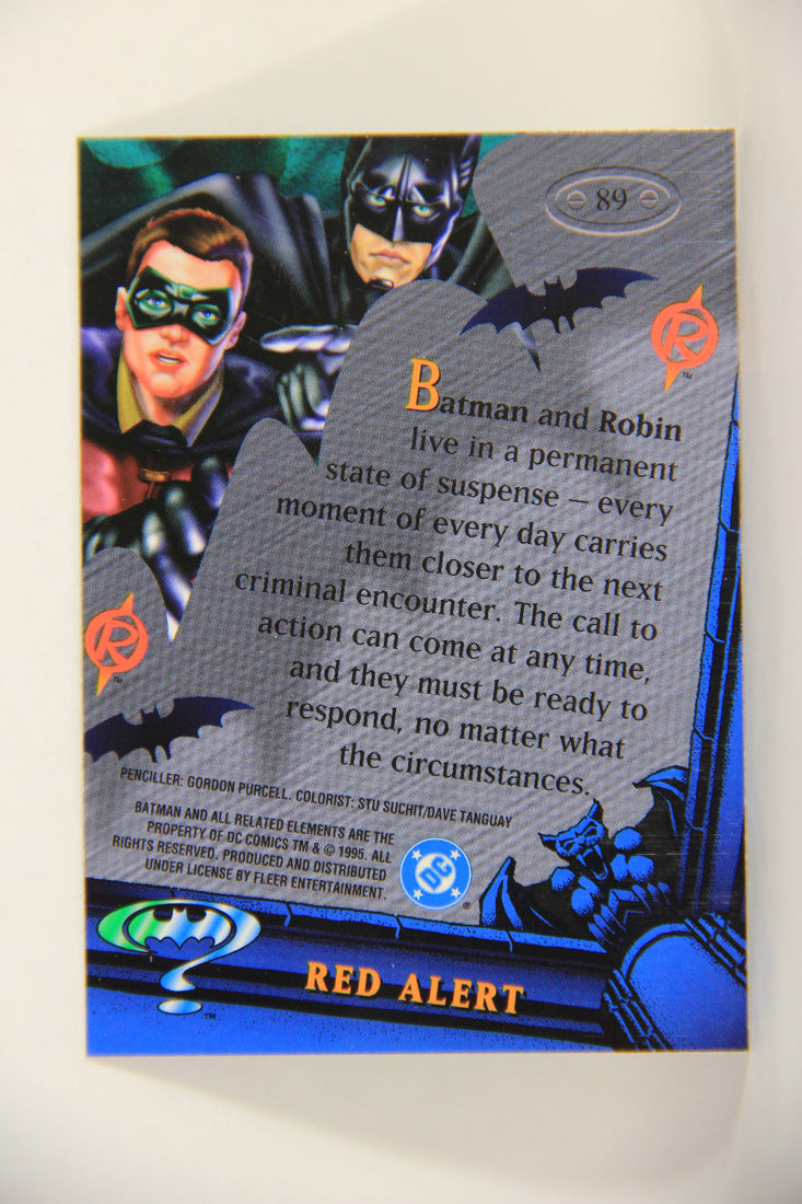 Batman Forever Metal 1995 Trading Card #89 Red Alert L010400