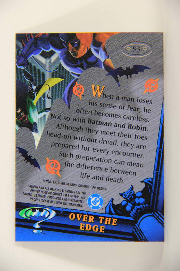 Batman Forever Metal 1995 Trading Card #93 Over The Edge L010404