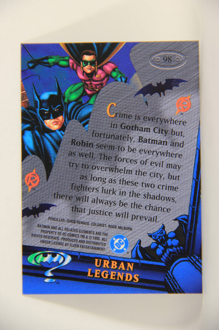 Batman Forever Metal 1995 Trading Card #98 Urban Legends L010409