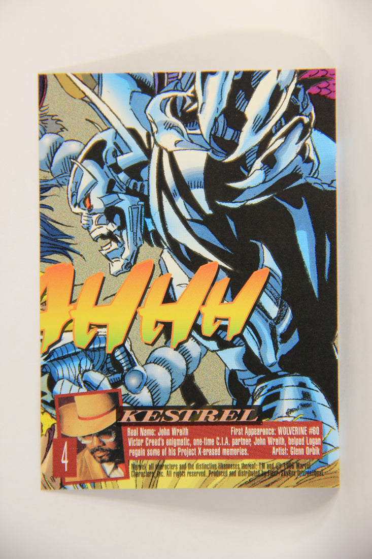 X-Men Fleer Ultra Wolverine 1996 Trading Card #4 Kestrel L010667