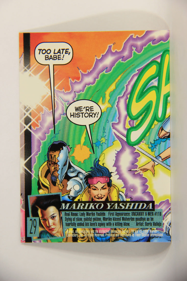 X-Men Fleer Ultra Wolverine 1996 Trading Card #29 Mariko Yashida L010691