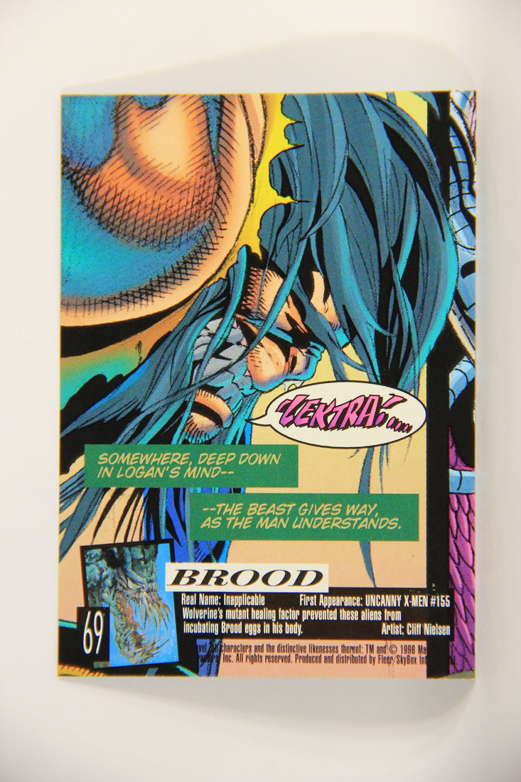 X-Men Fleer Ultra Wolverine 1996 Trading Card #69 Brood L010731