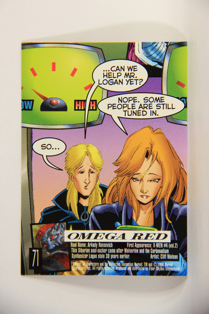 X-Men Fleer Ultra Wolverine 1996 Trading Card #71 Omega Red L010733