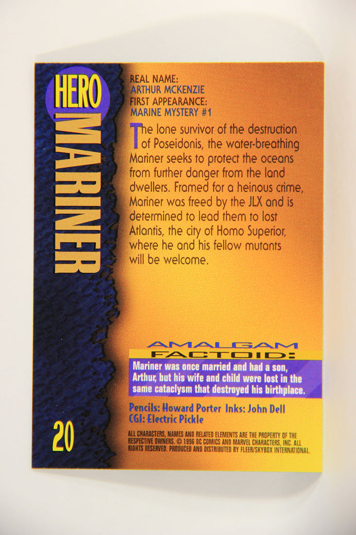Amalgam Comics 1996 Marvel DC Trading Card #20 Mariner L010780