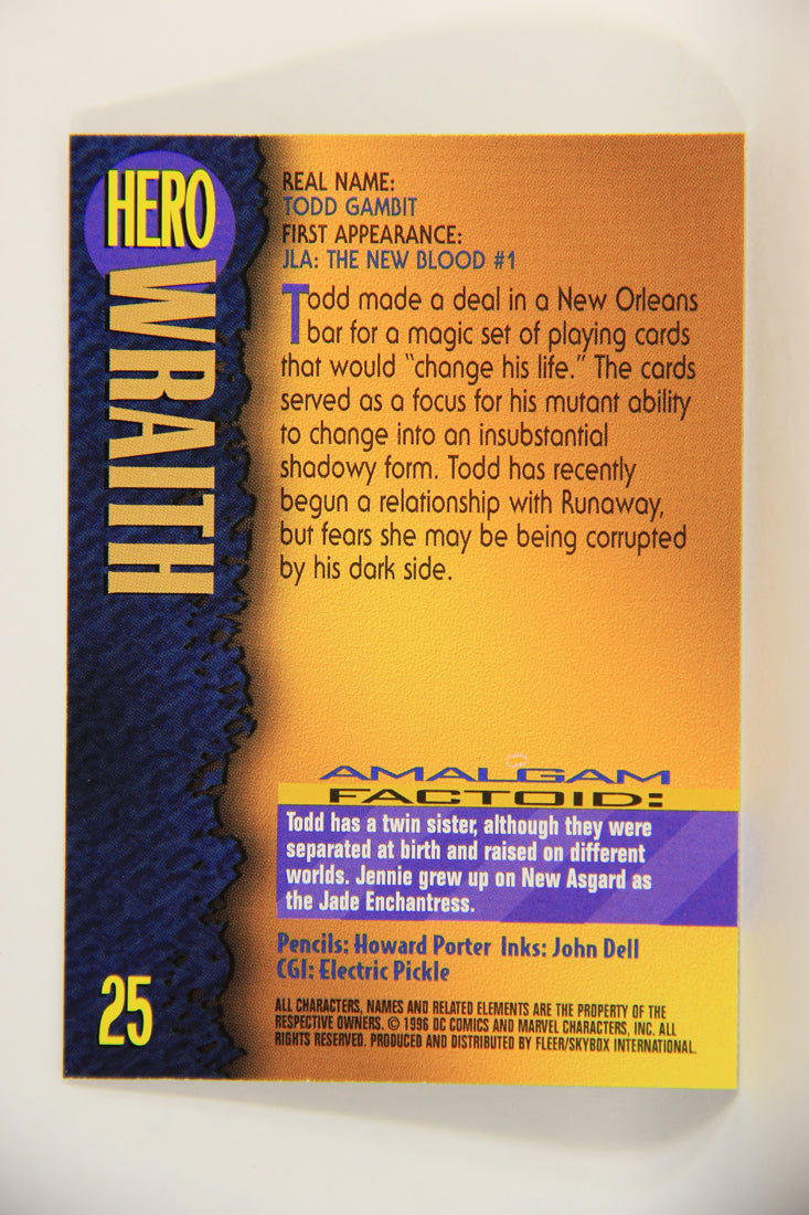 Amalgam Comics 1996 Marvel DC Trading Card #25 Wraith L010785