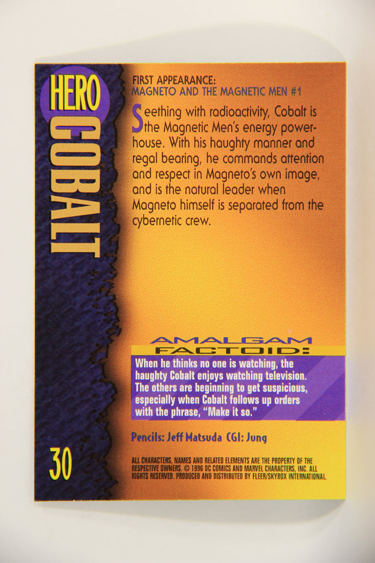 Amalgam Comics 1996 Marvel DC Trading Card #30 Cobalt L010790