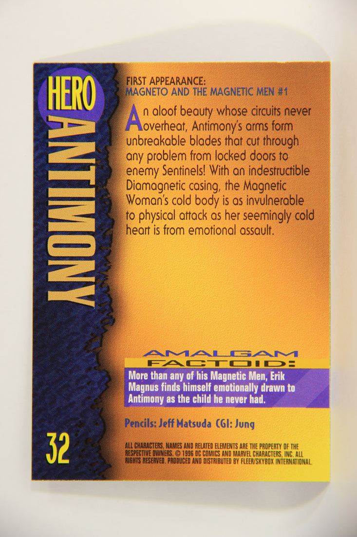 Amalgam Comics 1996 Marvel DC Trading Card #32 Antimony L010792