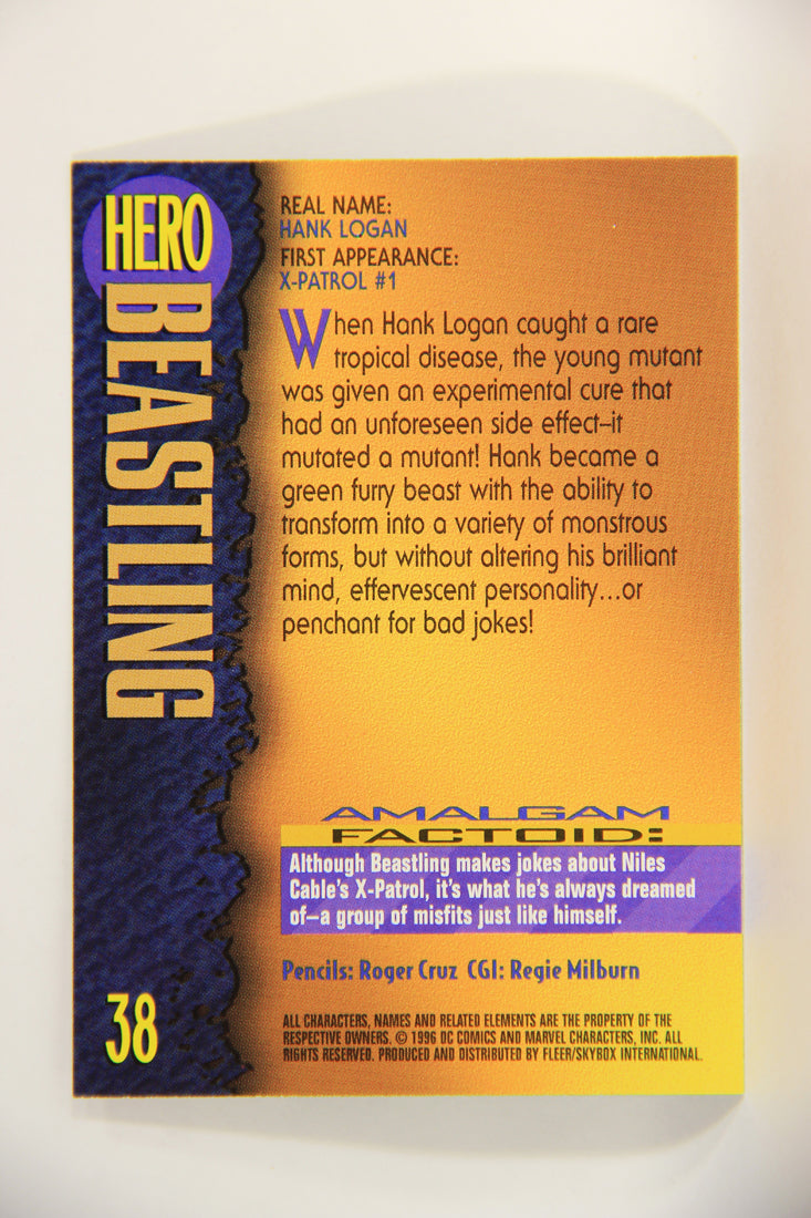 Amalgam Comics 1996 Marvel DC Trading Card #38 Beastling L010798