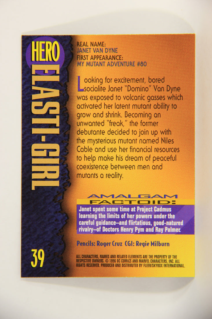 Amalgam Comics 1996 Marvel DC Trading Card #39 Elasti-Girl L010799