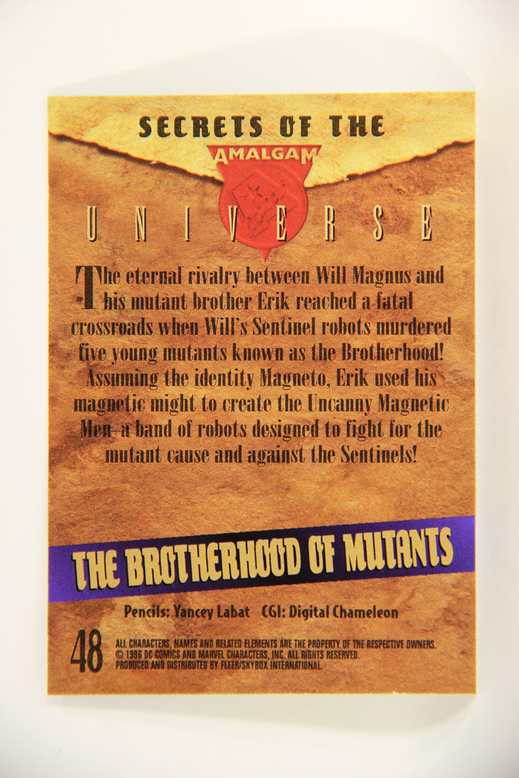 Amalgam Comics 1996 Marvel DC Trading Card #48 The Brotherhood Of Mutants L010808
