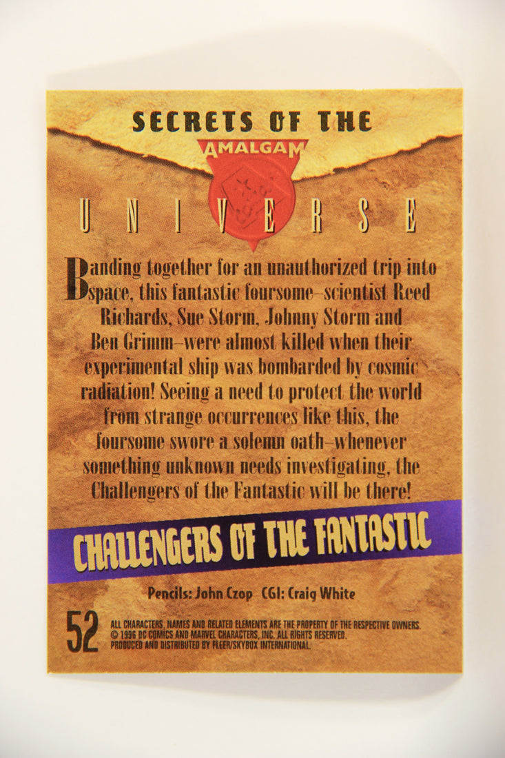 Amalgam Comics 1996 Marvel DC Trading Card #52 Challengers Of The Fantastic L010812
