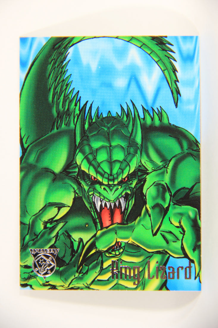 Amalgam Comics 1996 Marvel DC Trading Card #83 King Lizard L010843
