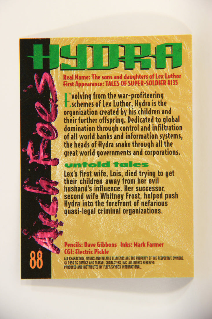 Amalgam Comics 1996 Marvel DC Trading Card #88 Hydra L010848