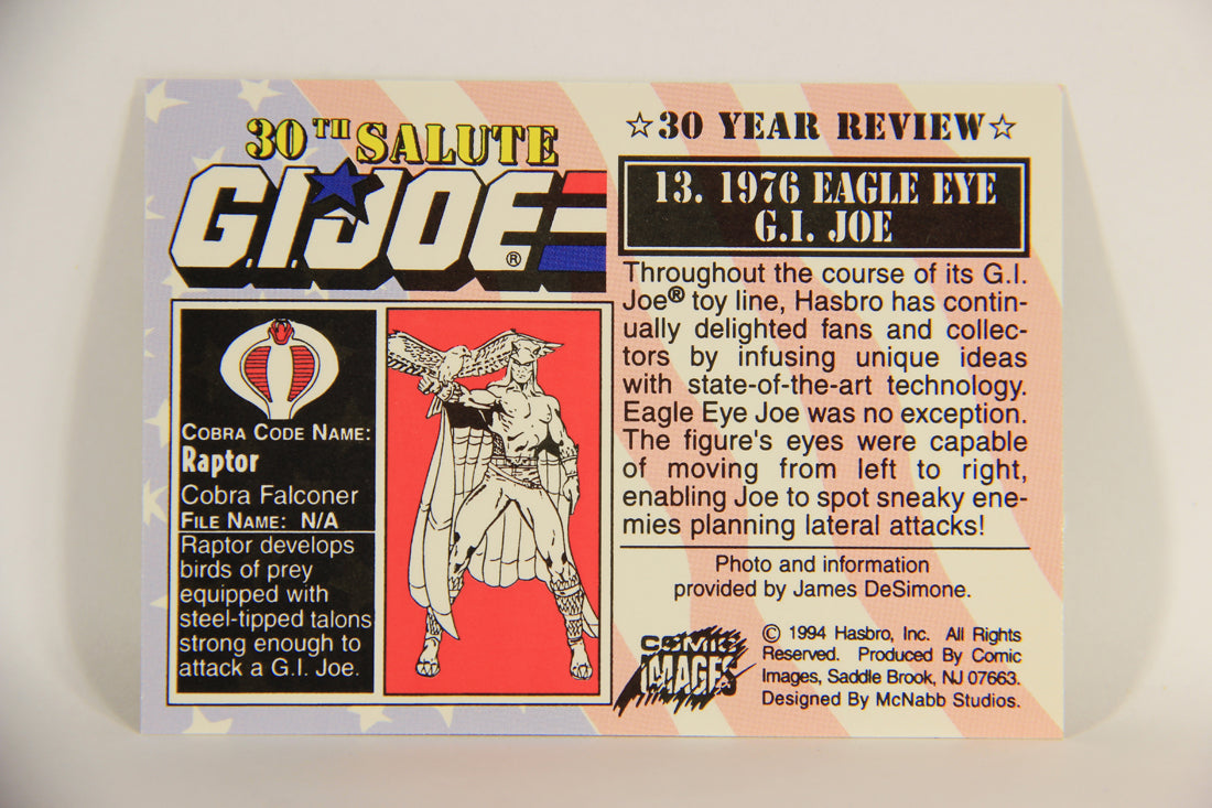 GI Joe 30th Salute 1994 Trading Card NO TOY #13 - 1976 Eagle Eye G.I. Joe ENG L010947
