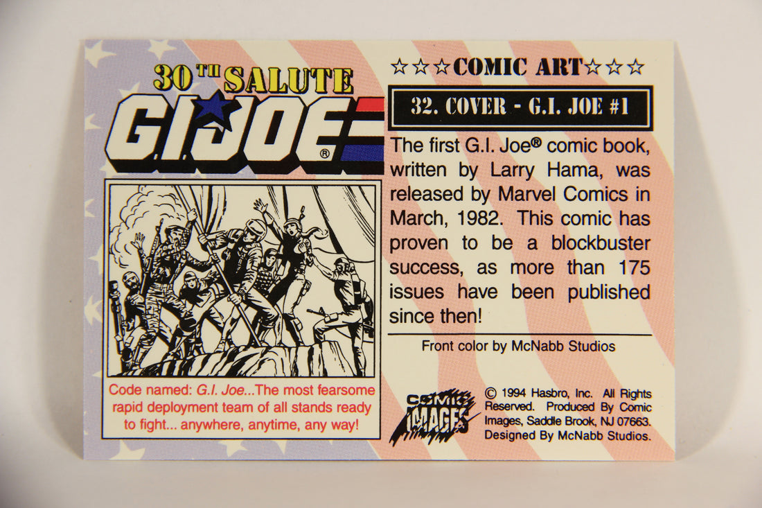 GI Joe 30th Salute 1994 Trading Card #32 Cover - G.I. Joe #1 ENG L010961