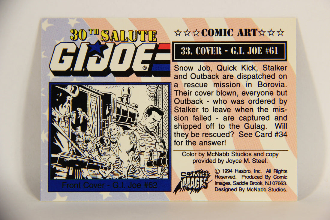 GI Joe 30th Salute 1994 Trading Card #33 Cover - G.I. Joe #61 ENG L010962