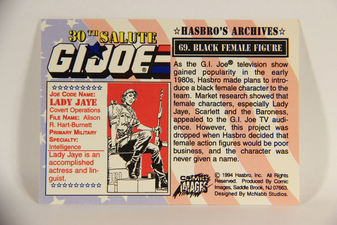 GI Joe 30th Salute 1994 Trading Card #69 Black Female Figure ENG L010983