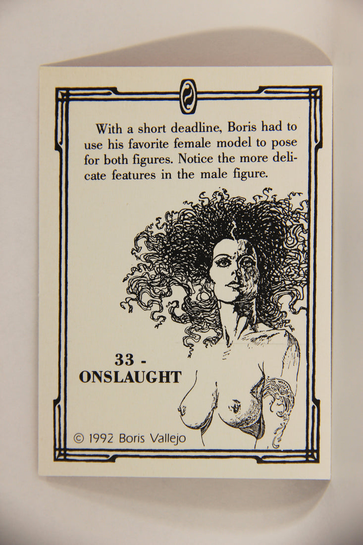 Boris Vallejo Series 2 - 1992 Artwork Trading Card #33 Onslaught L011030