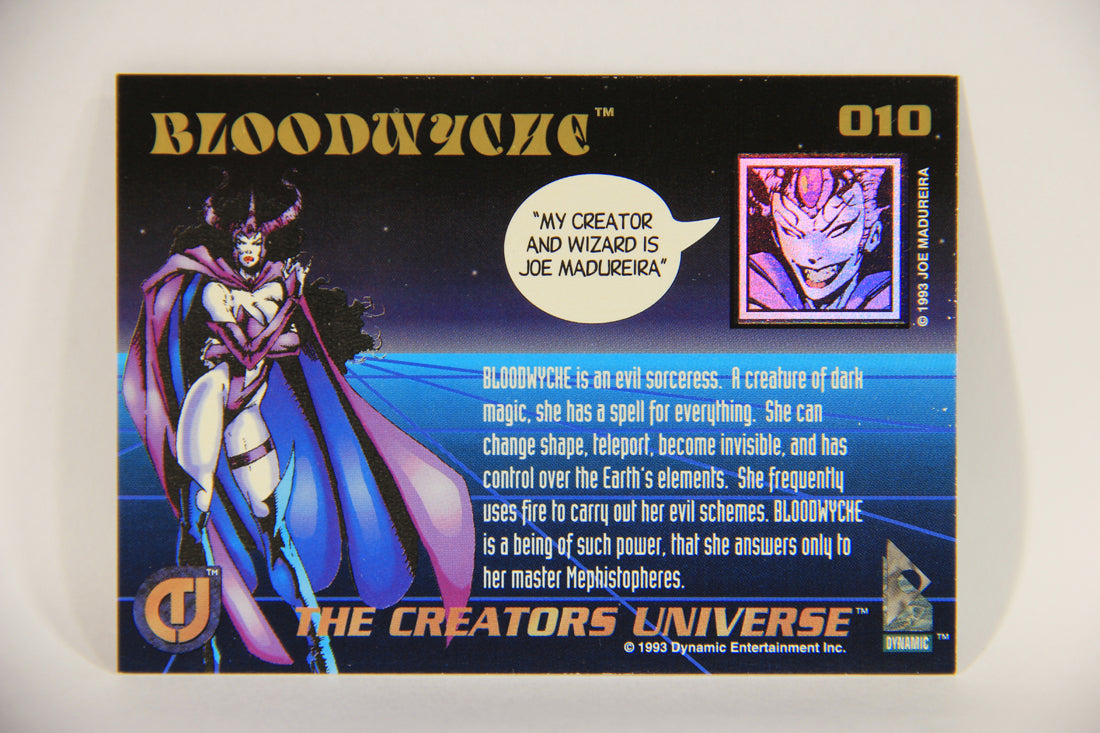 The Creators Universe 1993 Trading Card #10 Bloodwyche ENG L011090