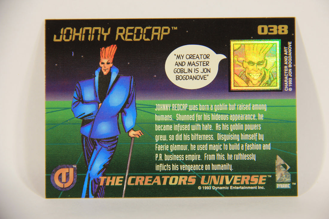 The Creators Universe 1993 Trading Card #38 Johnny Redcap ENG L011115