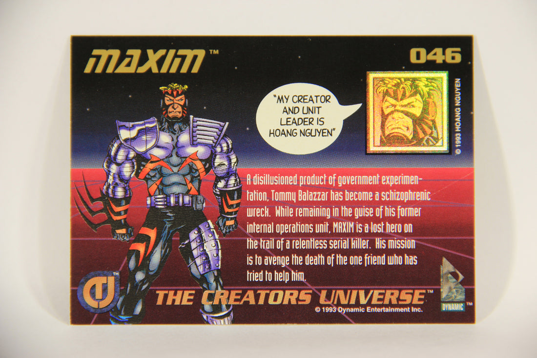 The Creators Universe 1993 Trading Card #46 Maxim ENG L011124