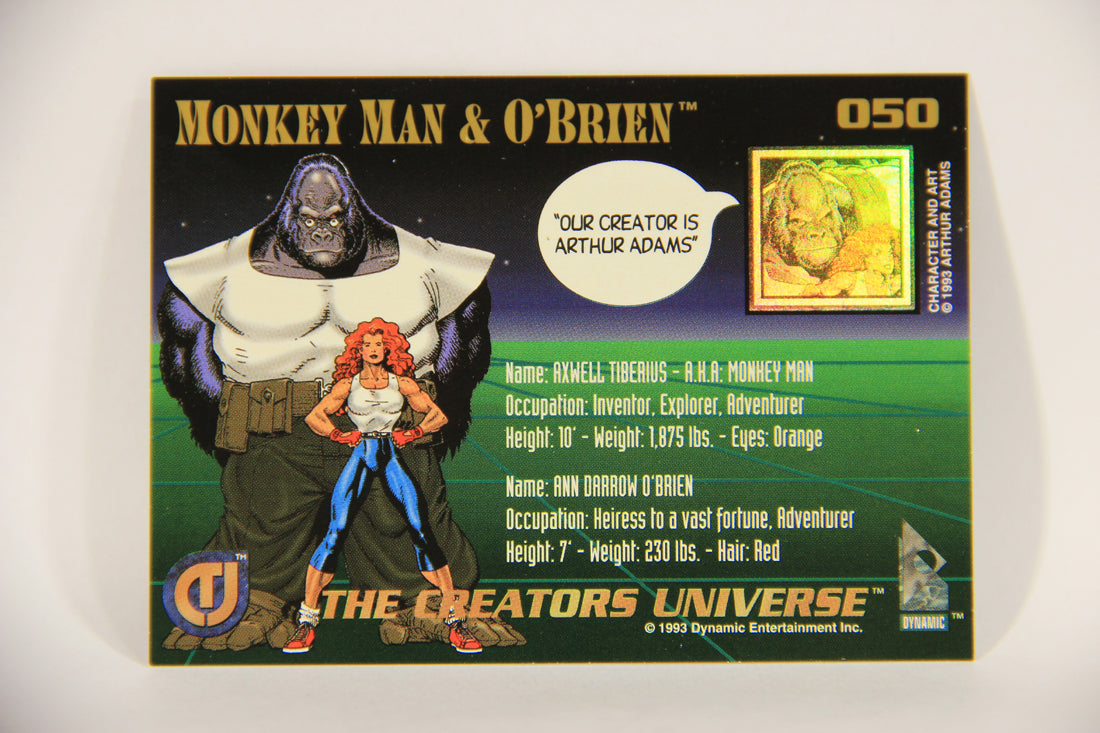 The Creators Universe 1993 Trading Card #50 Monkey Man & O'Brien ENG L011128