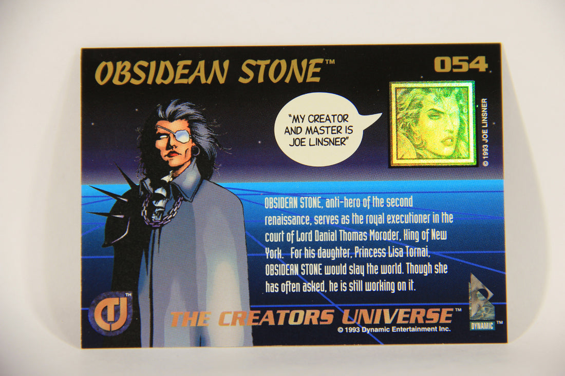 The Creators Universe 1993 Trading Card #54 Obsidean Stone ENG L011132