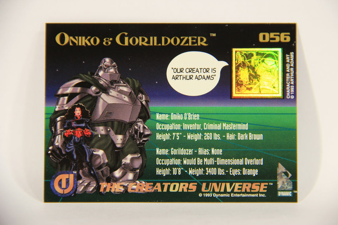 The Creators Universe 1993 Trading Card #56 Oniko & Gorildozer ENG L011134