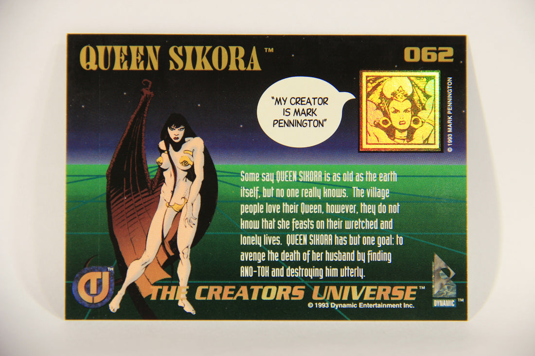 The Creators Universe 1993 Trading Card #62 Queen Sikora ENG L011140