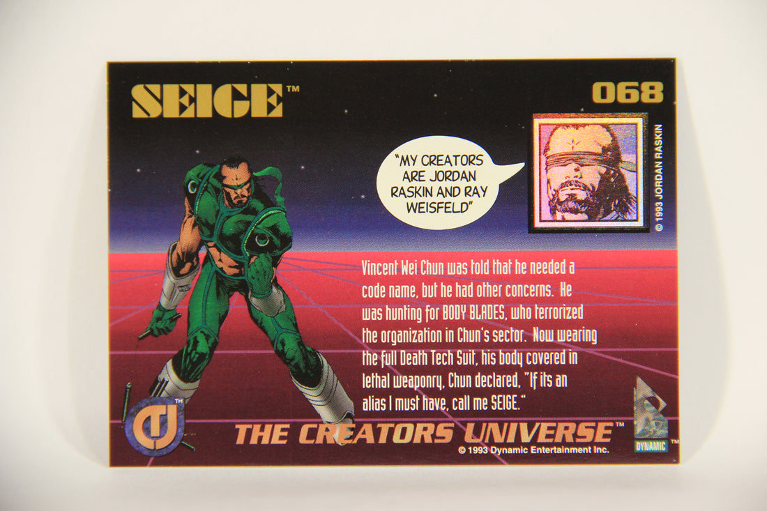 The Creators Universe 1993 Trading Card #68 Seige ENG L011146