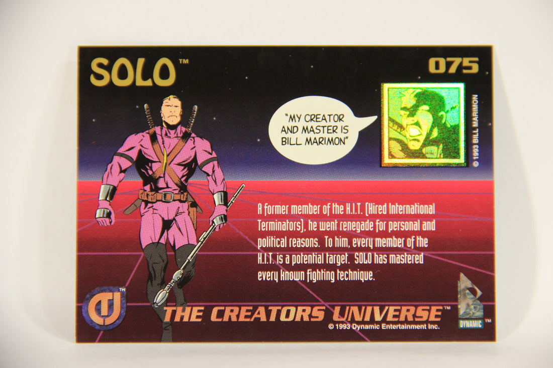 The Creators Universe 1993 Trading Card #75 Solo ENG L011153