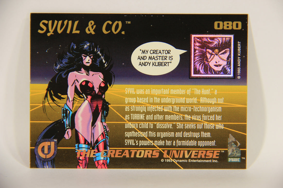 The Creators Universe 1993 Trading Card #80 Syvil & Co. ENG L011158